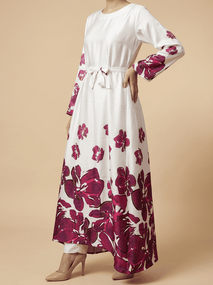 Bougainvillea Silk Maxi