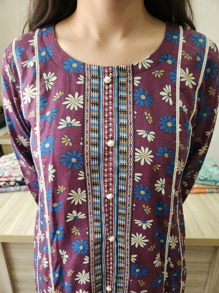 Anjum - 3 Piece Stitched Lawn Suit