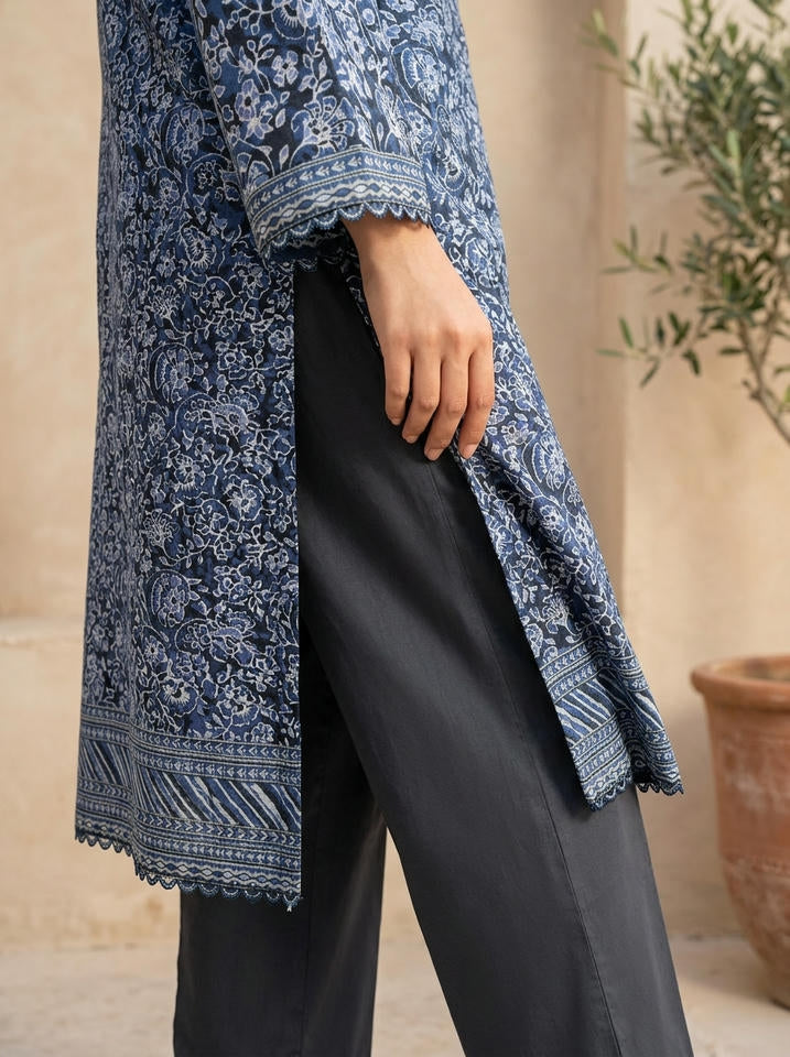 Ajrak - 3 Piece Stitched Lawn Suit