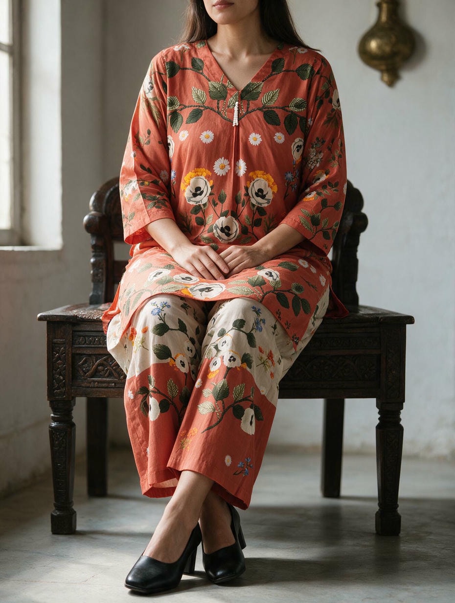 Gulnaar - 2 Piece Stitched Lawn Suit