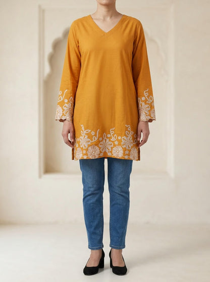 Lace Tunic Top Honey