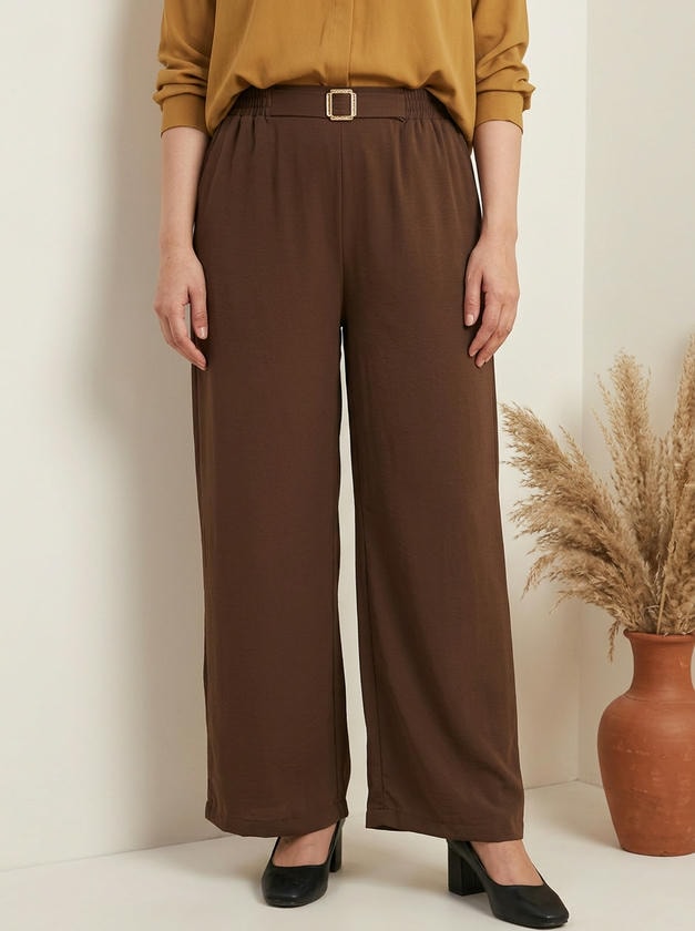 Wide-Leg Trouser Chocolate