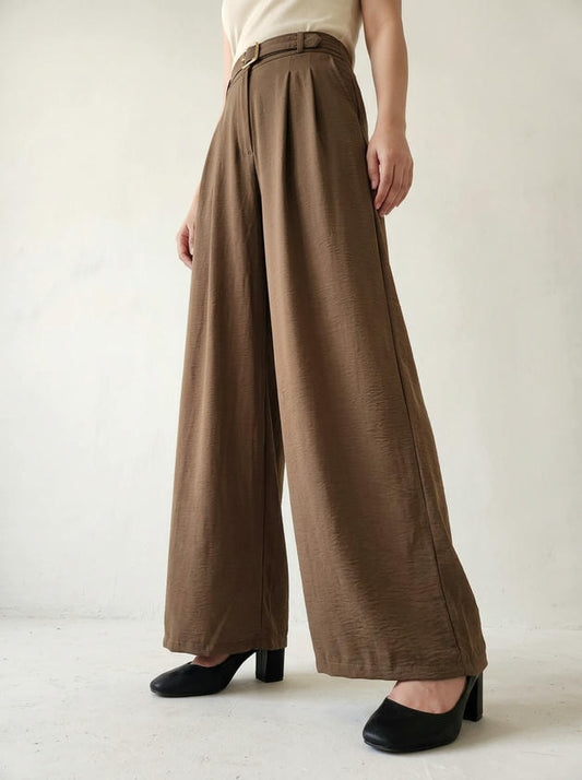 Wide-Leg Trouser Taupe