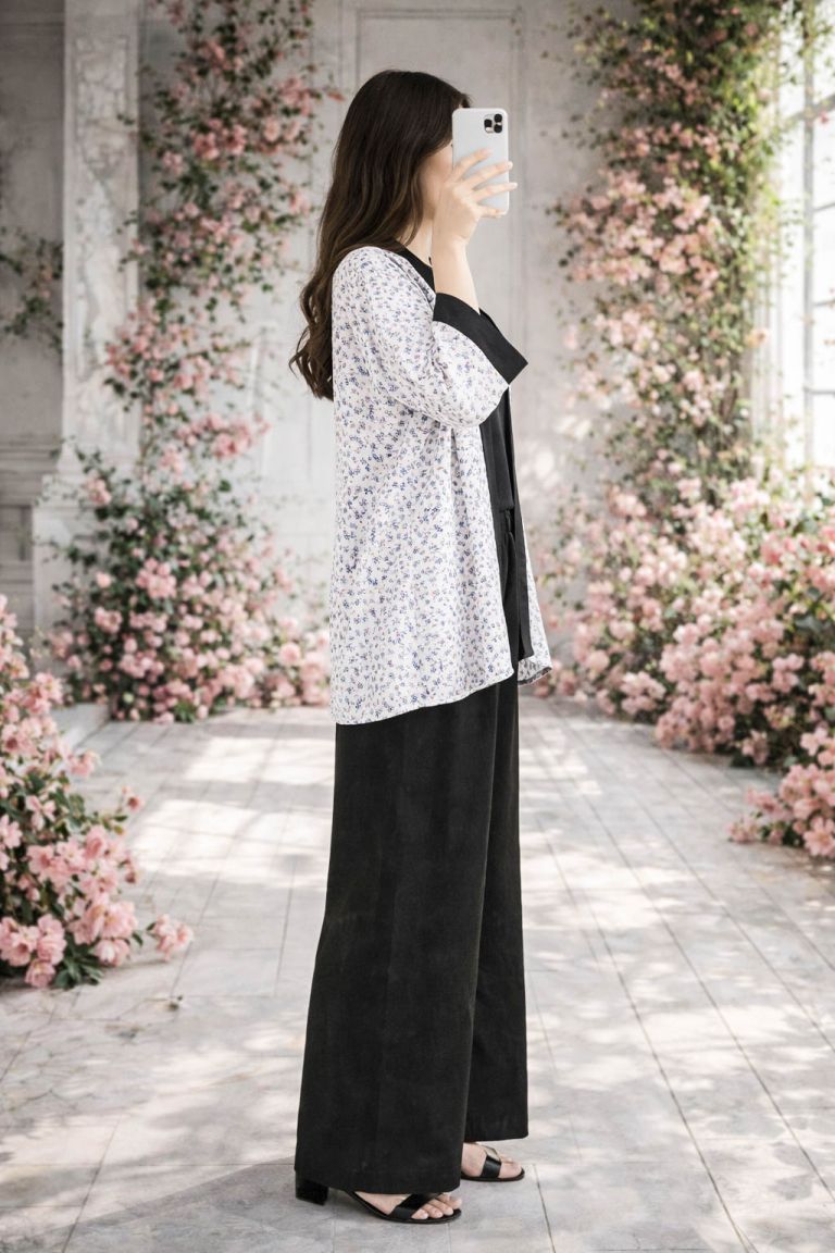 Co-Ord Set Kimono Jacket-Light Purple