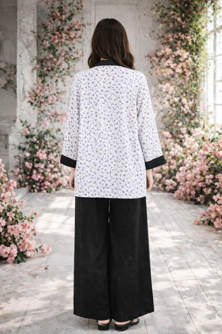 Co-Ord Set Kimono Jacket-Light Purple