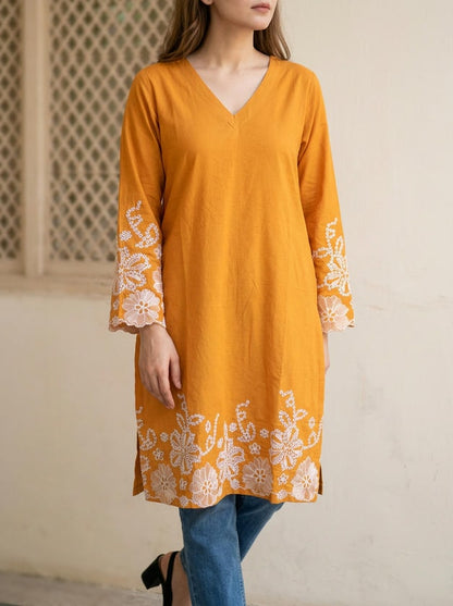 Lace Tunic Top Honey