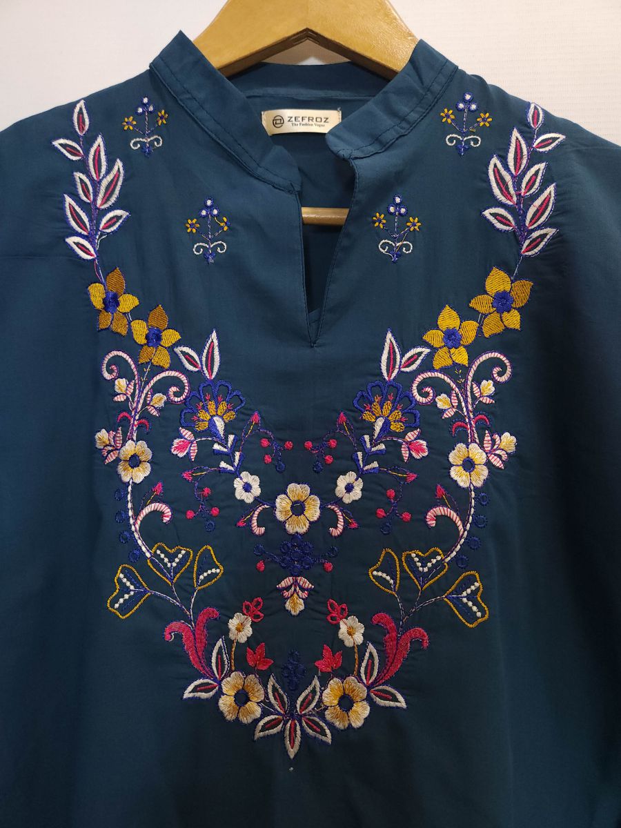 Co-Ord Set Ban Neck-Zinc