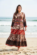 Maxi Regular Midi Dress-Desert Paisley