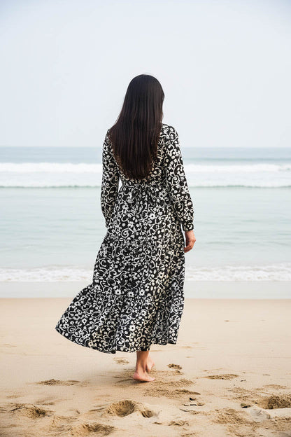 Maxi Regular Midi Dress-Eclipse Floral