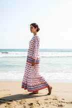 Maxi Regular Midi Dress-Pink Heirloom