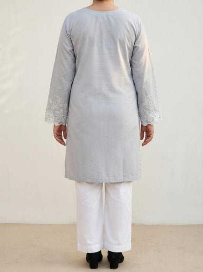 Lace Tunic Top Silver