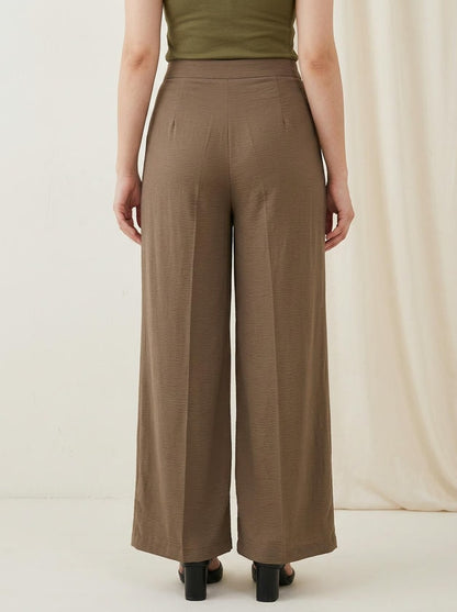 Wide-Leg Trouser Taupe