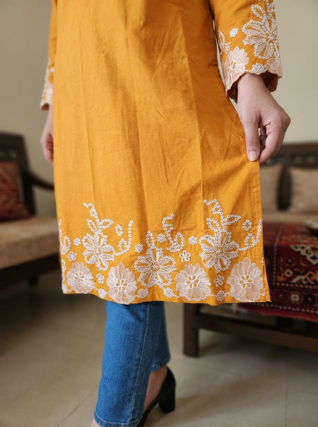 Lace Tunic Top Honey