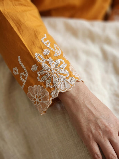 Lace Tunic Top Honey