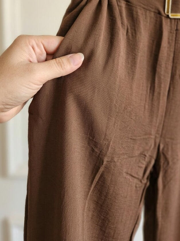 Wide-Leg Trouser Chocolate