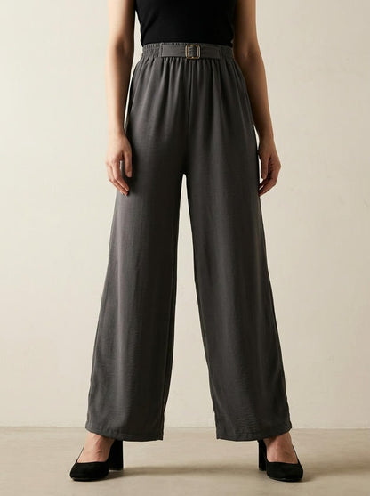 Wide-Leg Trouser Grey