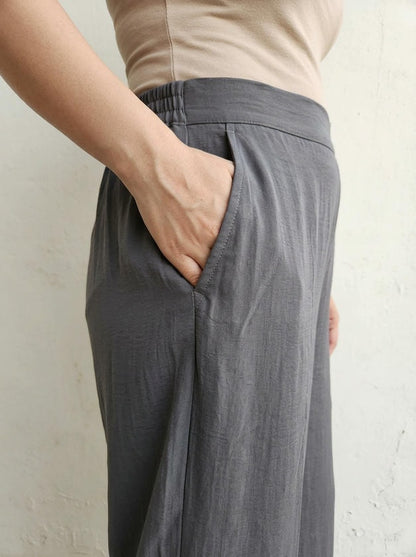 Wide-Leg Trouser Grey