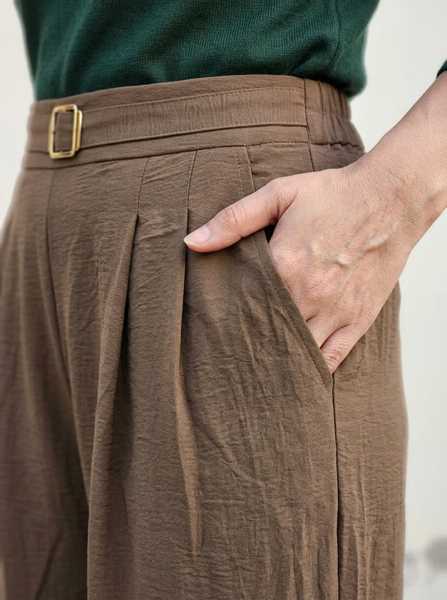 Wide-Leg Trouser Taupe