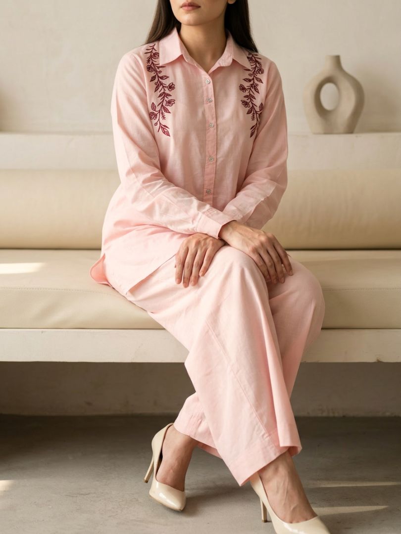 Bel Co-Ord Set Baby Pink