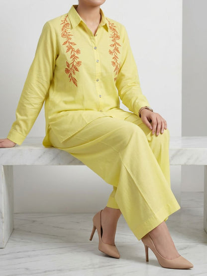 Bel Co-Ord Set Lemon Yellow