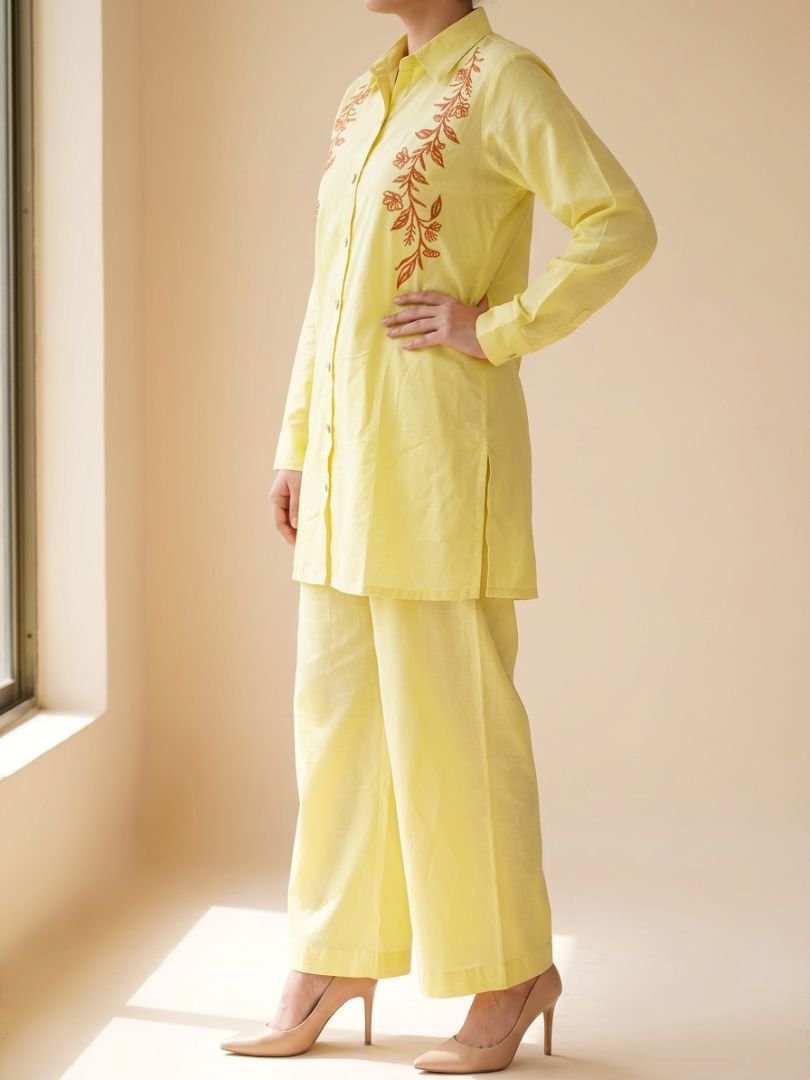 Bel Co-Ord Set Lemon Yellow