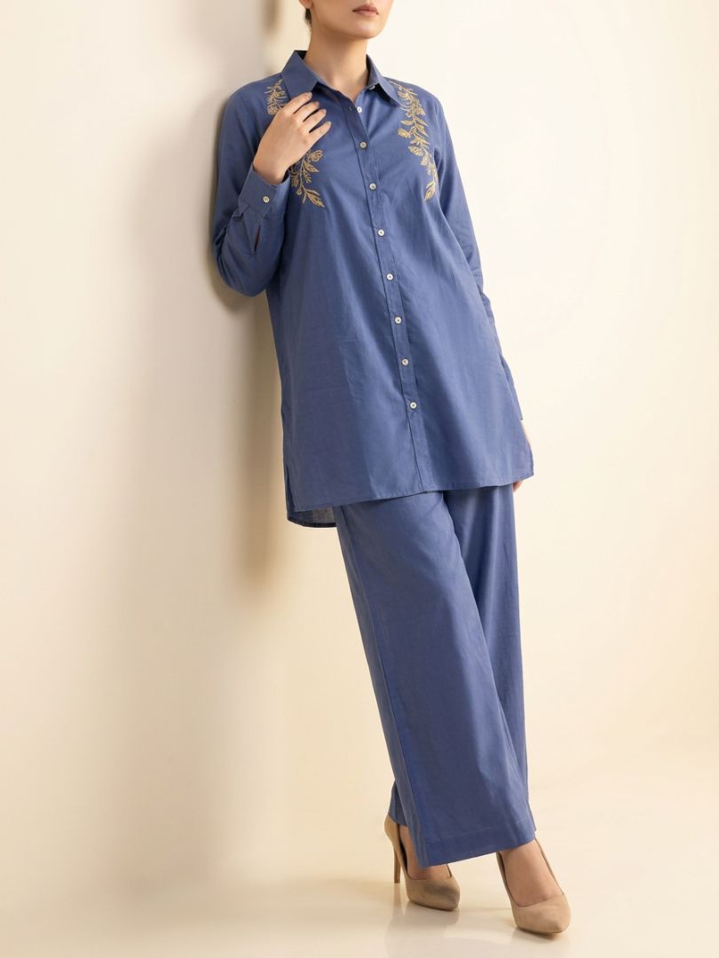 Bel Co-Ord Set Stale Blue