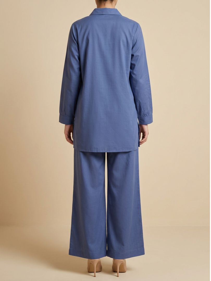 Bel Co-Ord Set Stale Blue