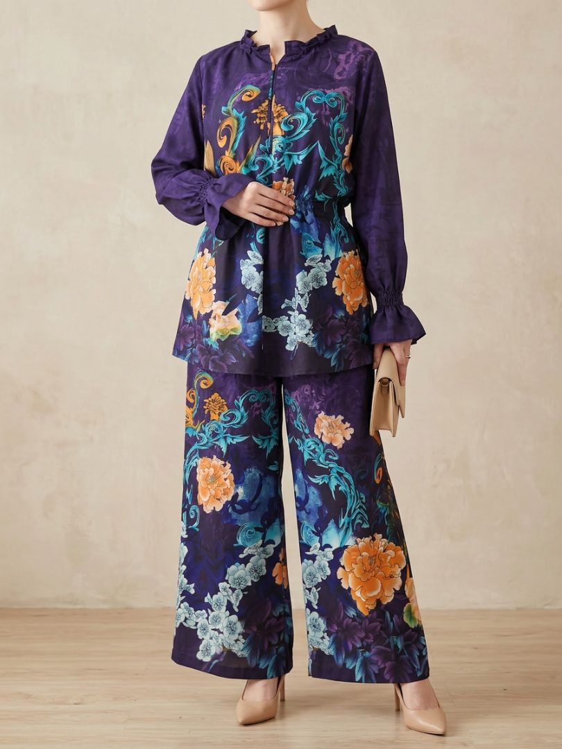 Belle Co-Ord Set Purple