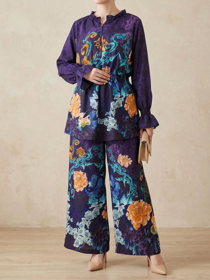 Belle Co-Ord Set Purple