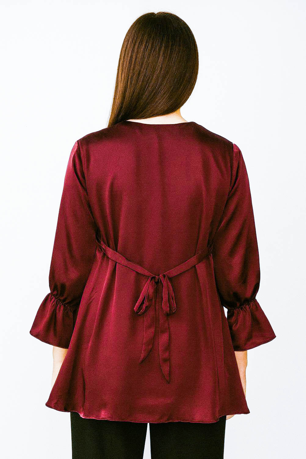 Ruffled Frilled Top-Crimson Cherry