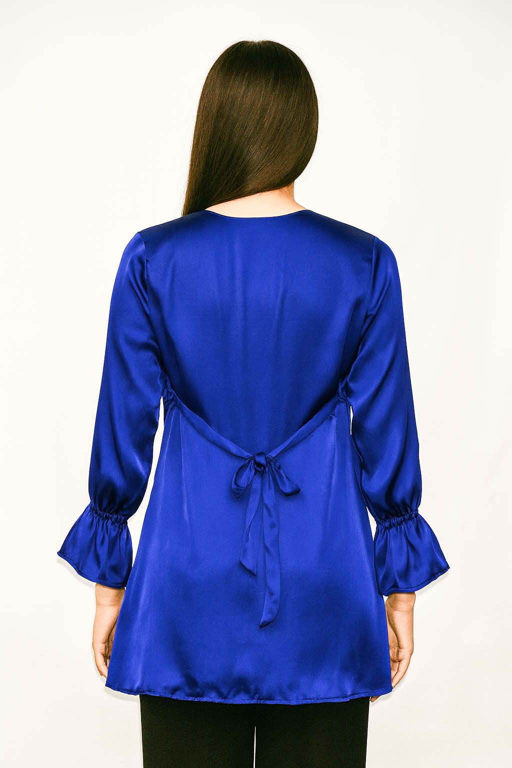 Ruffled Frilled Top- Cobalt Galaxy