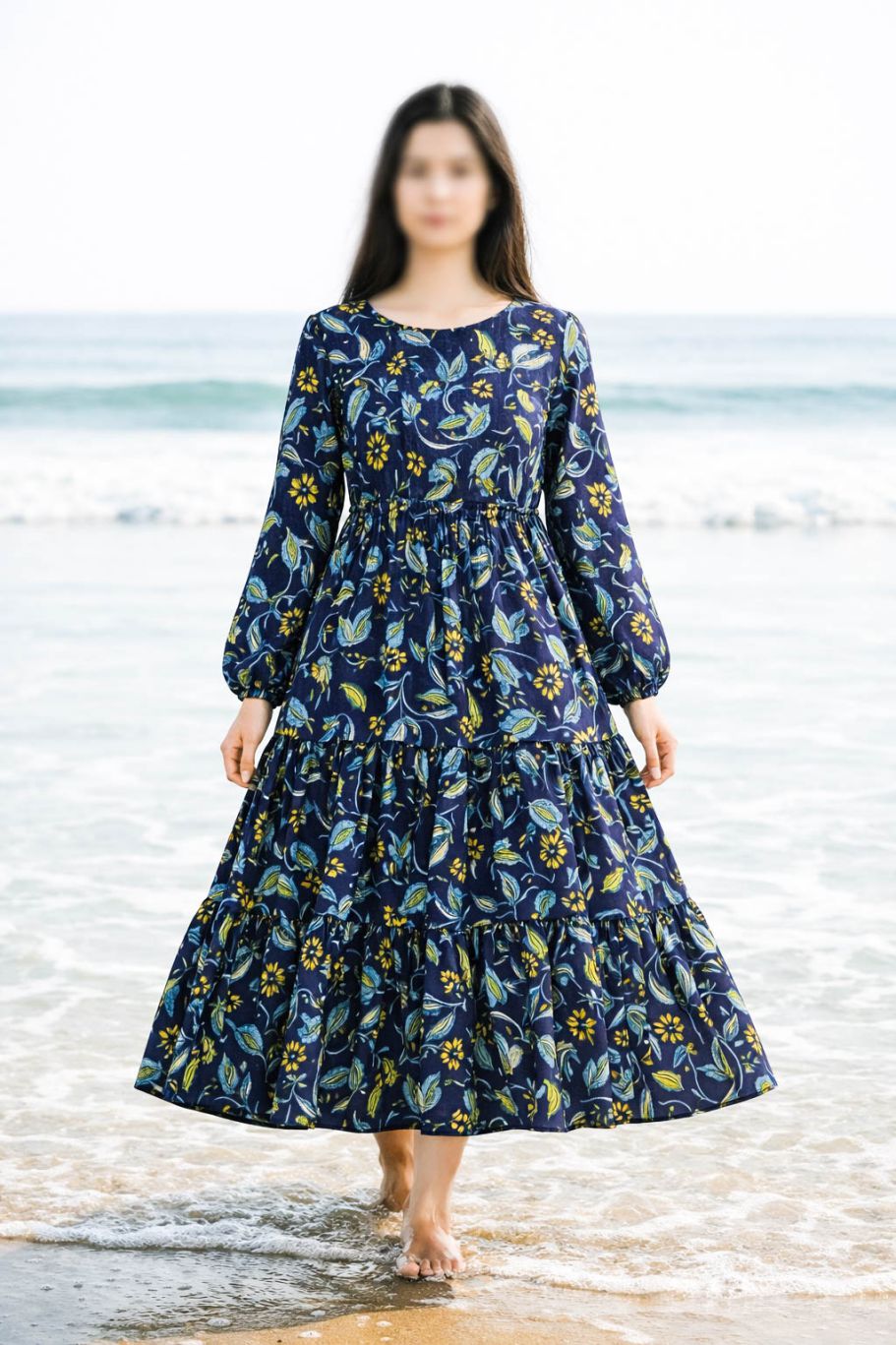 Maxi Regular Midi Dress-Moonlit Botanica