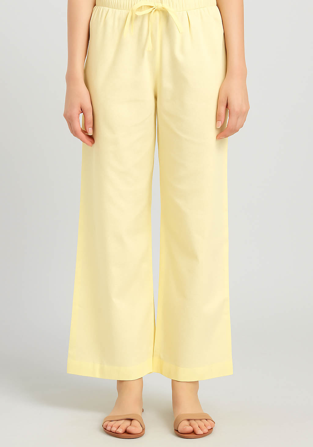 Co-Ord Set Collar Front Open-Lime Yellow