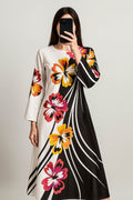 Bold Blossom Silk Maxi-Retro Floral