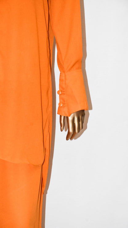 Fabric button co-ord set Sunset Blaze