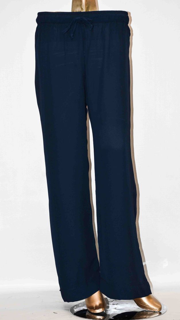 Co-Ord Set Lace-Up Top Blue Vintage