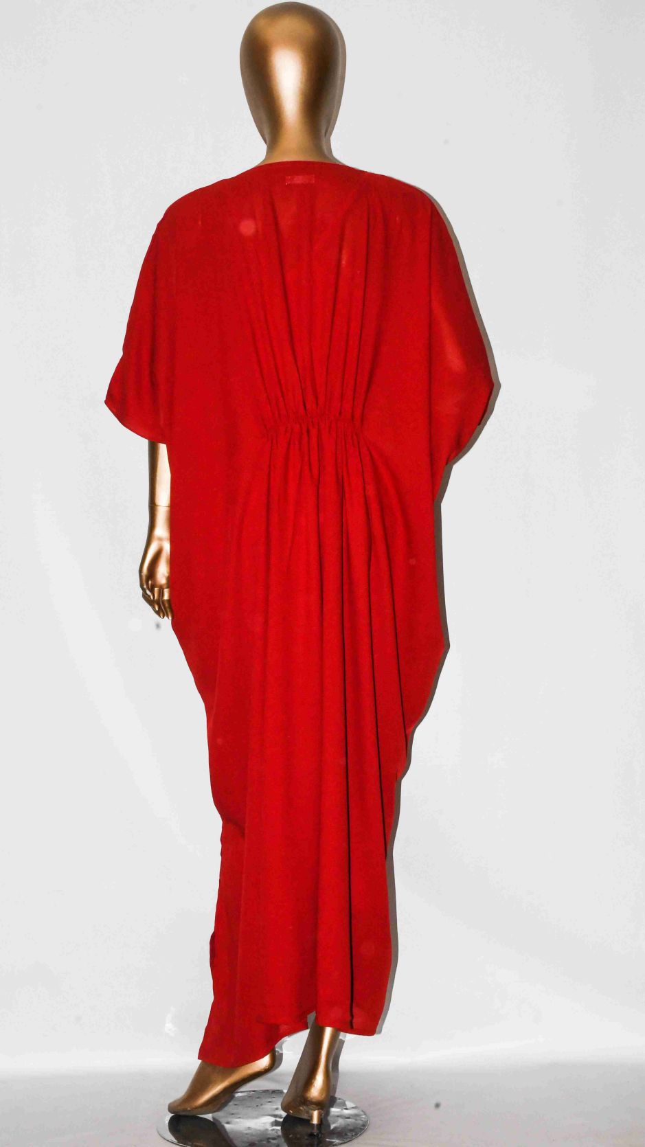 Maxi Kaftan Plain-Candy Red