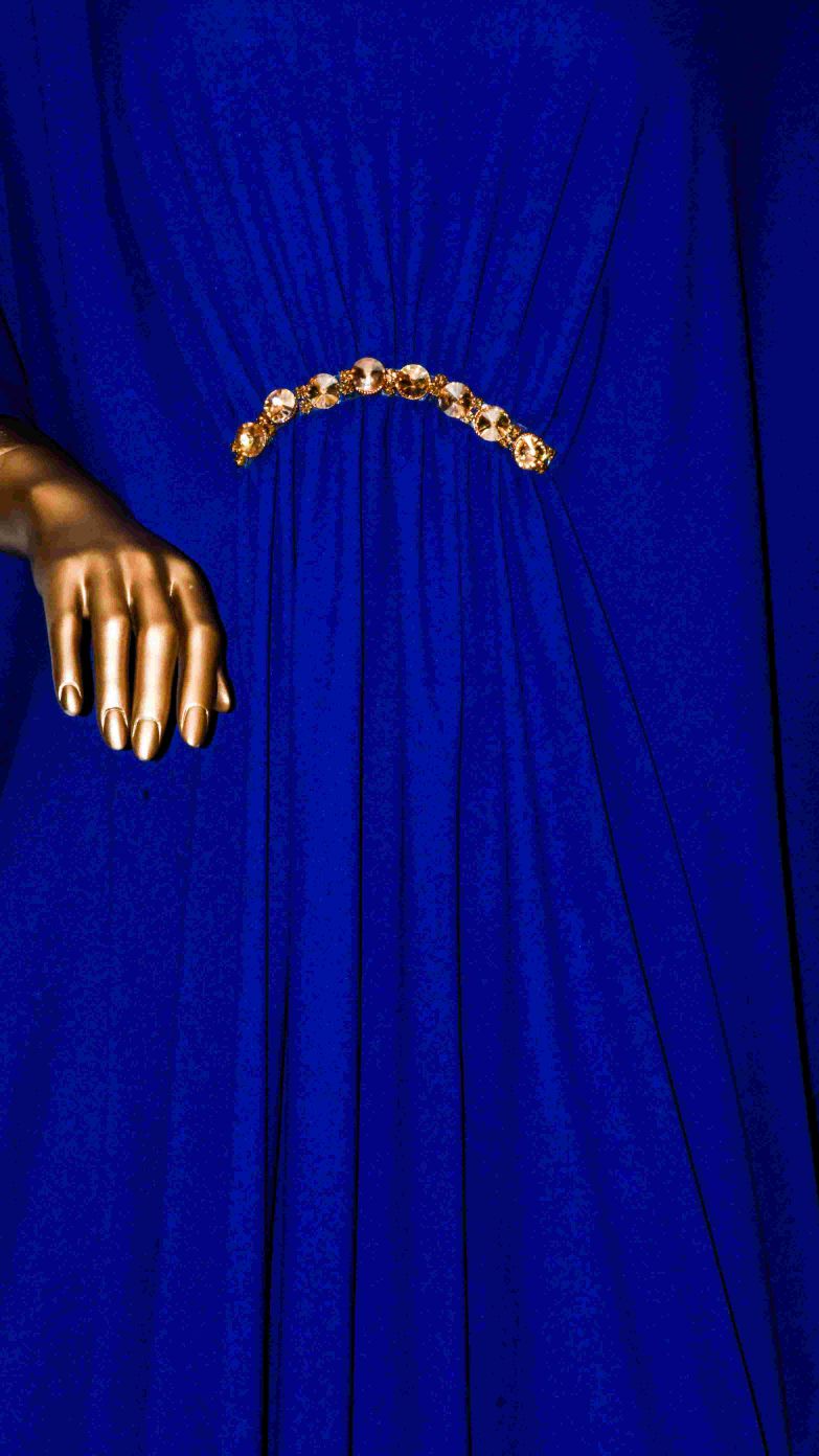 Maxi Kaftan Plain Royal Blue