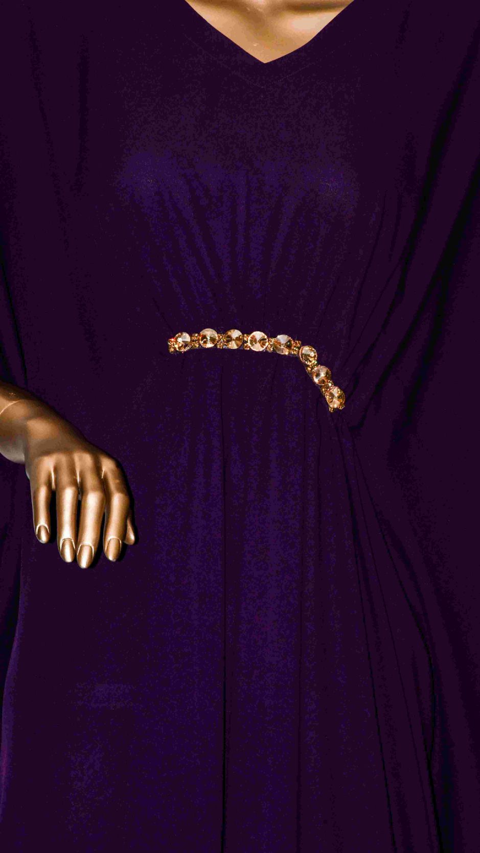 Maxi Kaftan Plain Plum