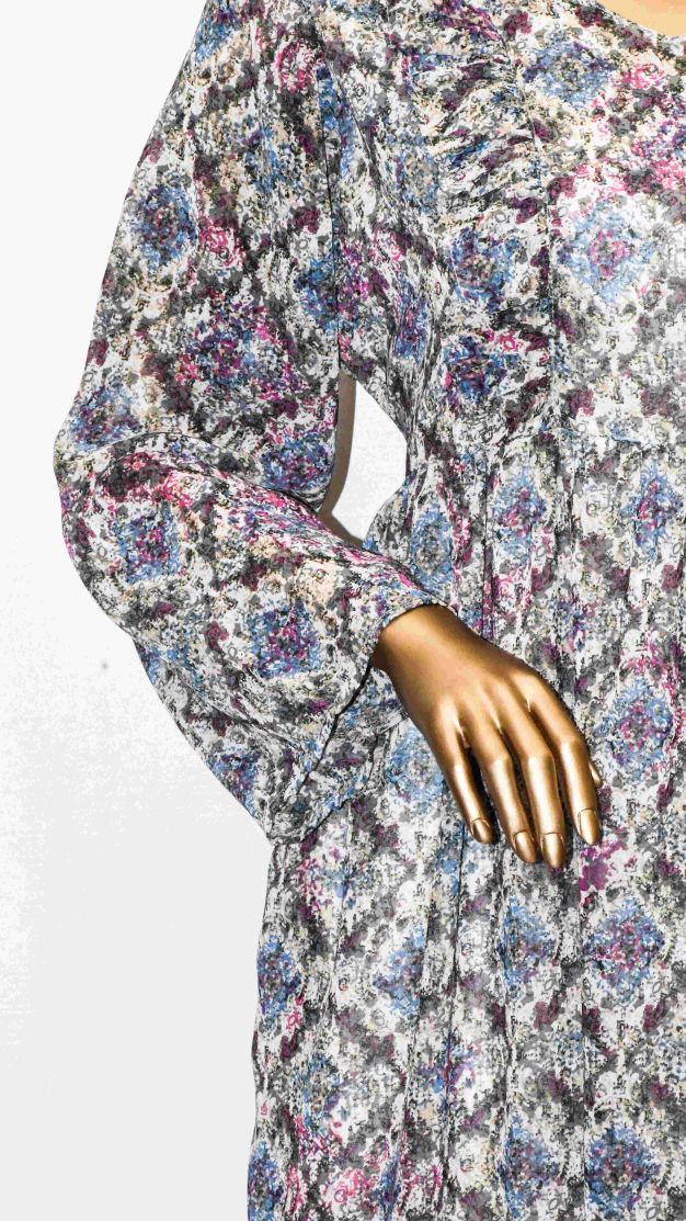 Maxi Frill-Vintage 70's Grey