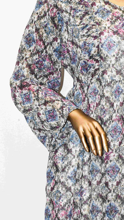 Maxi Frill-Vintage 70's Grey
