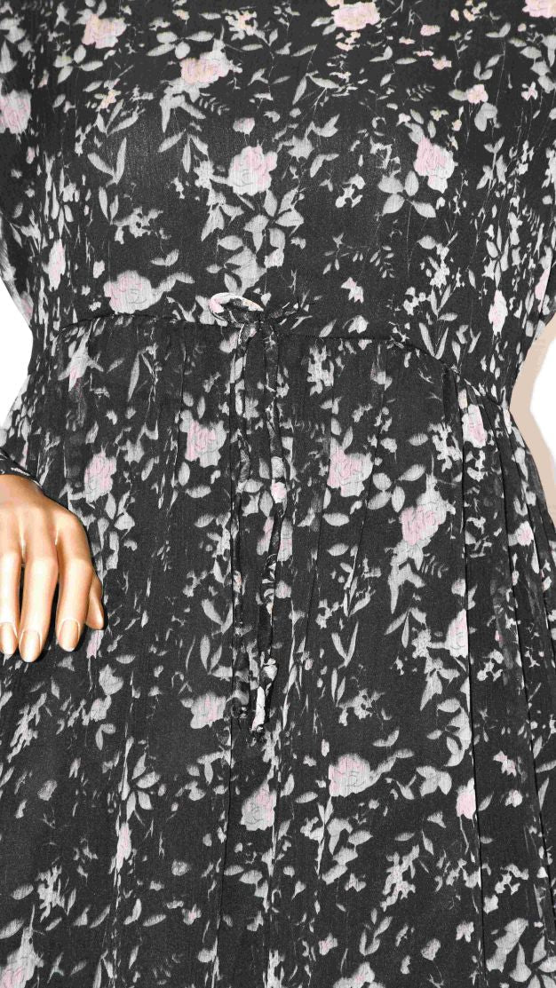 Co-Ord Set Matching Trouser Black Floral