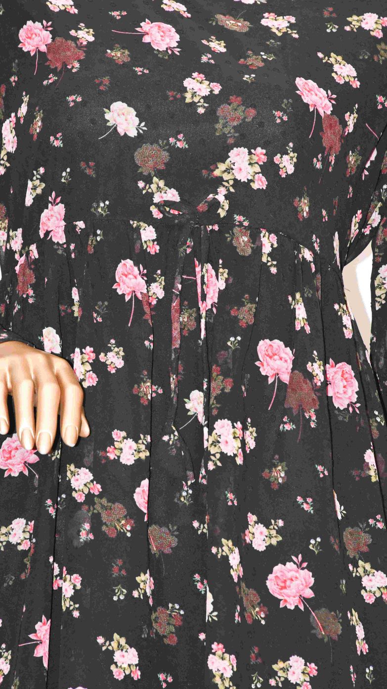 Co-Ord Set Matching Trouser Rose & Black