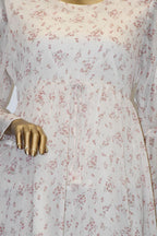 Co-Ord Set Matching Trouser Beige Floral