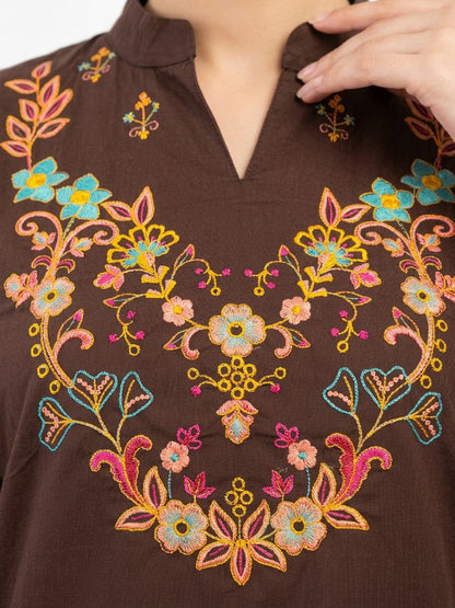Nakshi Co-Ord Set Brown