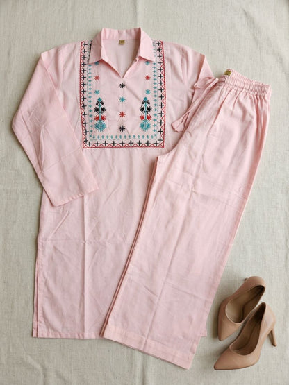 Sitara Co-Ord Set Baby Pink