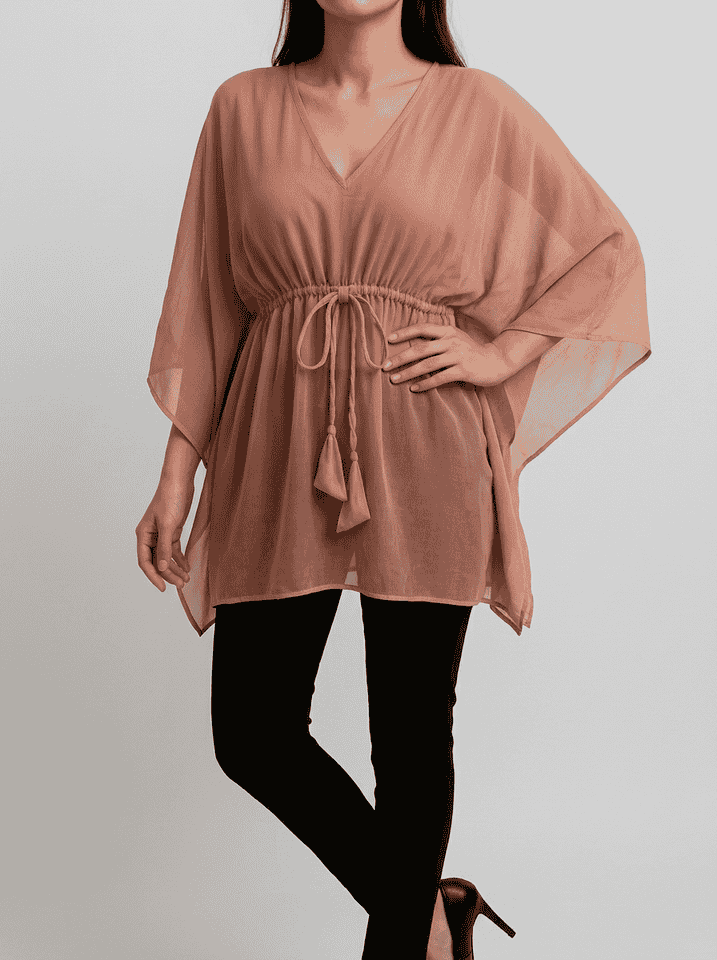 The Riviera Kaftan Rose Sand