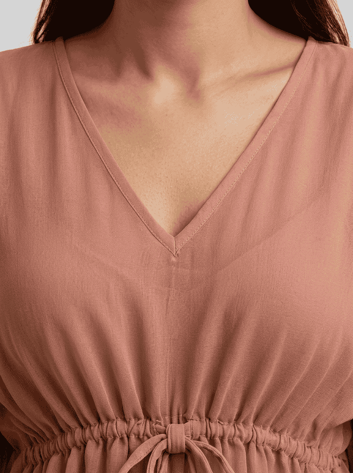 The Riviera Kaftan Rose Sand