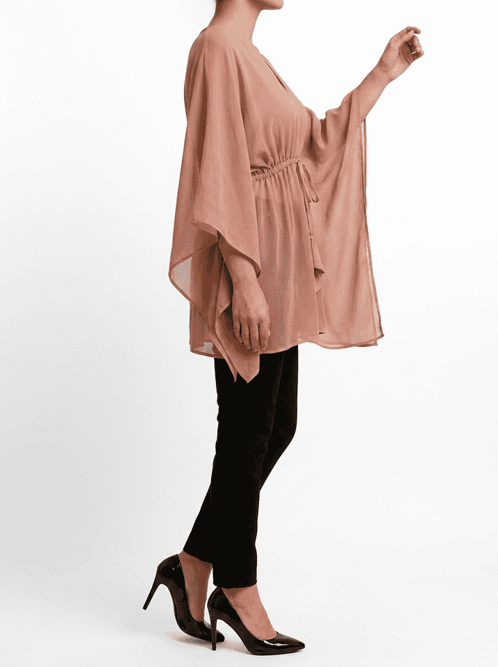 The Riviera Kaftan Rose Sand
