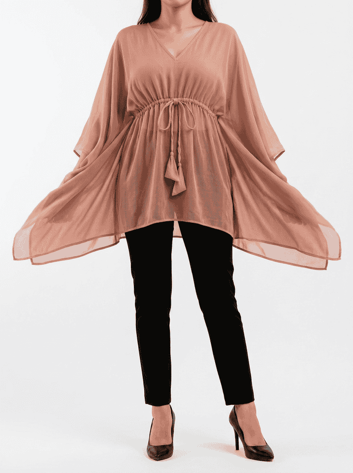 The Riviera Kaftan Rose Sand